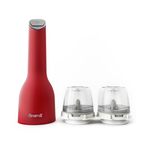 One Finamill wiederaufladbare Mühle (weiche Creme) mit zwei Finapod Pro Plus Pods (Sangria), GP181134-12 One Finamill wiederaufladbare Mühle (weiche Creme) mit zwei Finapod Pro Plus Pods (Sangria), GP181134-12 von FinaMill