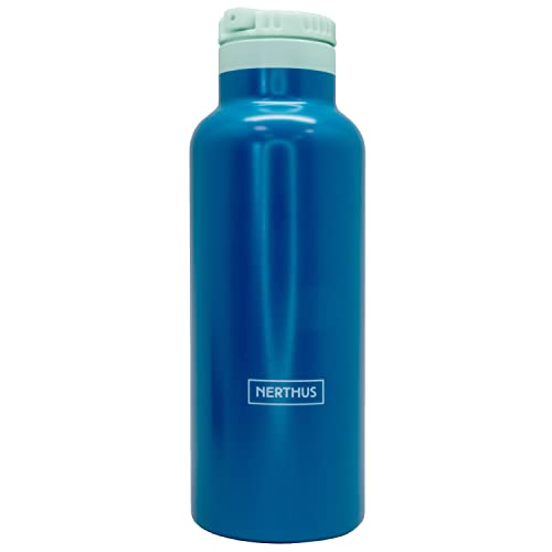 Heiße und kalte doppelwandige Thermos Sportflasche mit Strohhalmverschluss von NERTHUS