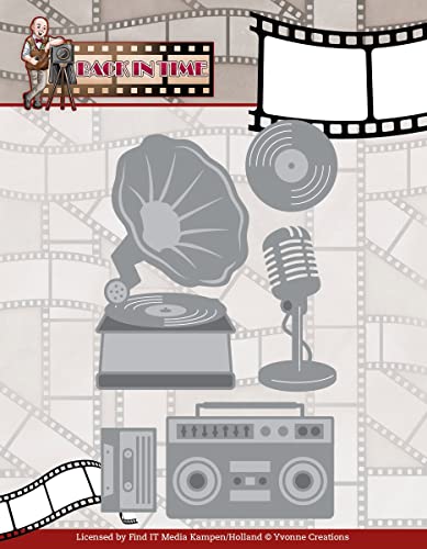 Dies - Yvonne Creations - Big Guys - Back in Time - Gramophone von Find It Trading