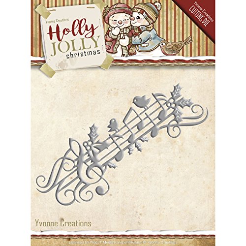 Find It Trading Yvonne Creations Stanzschablonen-Set, Holly Jolly, mehrfarbig, 9,9 x 23,62 x 0,12 cm von Find It Trading