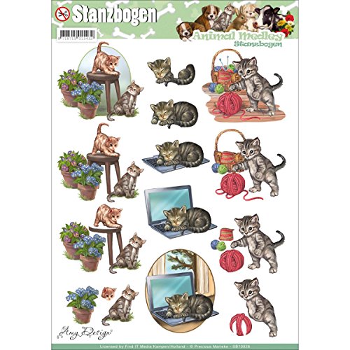 Finden ES Trading Amy Design Animal Medley Punchout Tabelle Katzen von Find It Trading