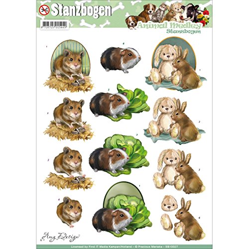Finden ES Trading Amy Design Animal Medley Punchout Tabelle flauschig Tiere von Find It Trading