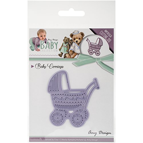 Finden ES Trading Amy Design Kinderwagen Baby sterben, Acryl, Mehrfarbig, 2-teilig von Find It Trading