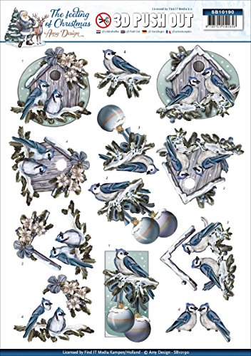 Christmas Birds - The feeling of Christmas 3D-Push-Out Amy Design von Find It
