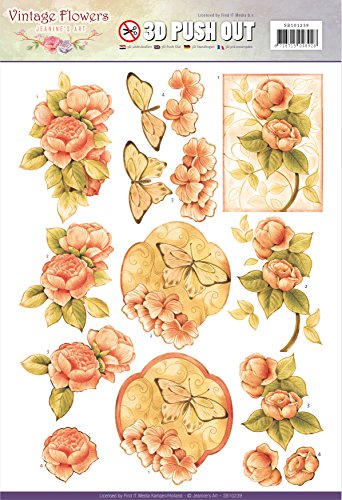 Nr. 2 Sweetheart Vintage - Vintage Flowers 3D-Push-Out Jeanine's Art Nr. 2 Sweetheart Vintage - Vintage Flowers 3D-Push-Out Jeanine's Art von Find It