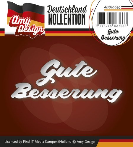 Find It Stanzschablone - Amy Design -Text Deutsch- Gute Besserung Find It Stanzschablone - Amy Design -Text Deutsch- Gute Besserung von Precious Marieke