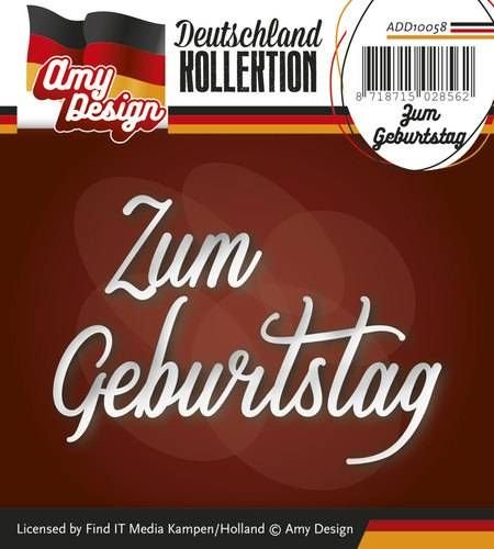 Stanzschablone - Amy Design -Text Deutsch- Zum Geburtstag Stanzschablone - Amy Design -Text Deutsch- Zum Geburtstag von Precious Marieke