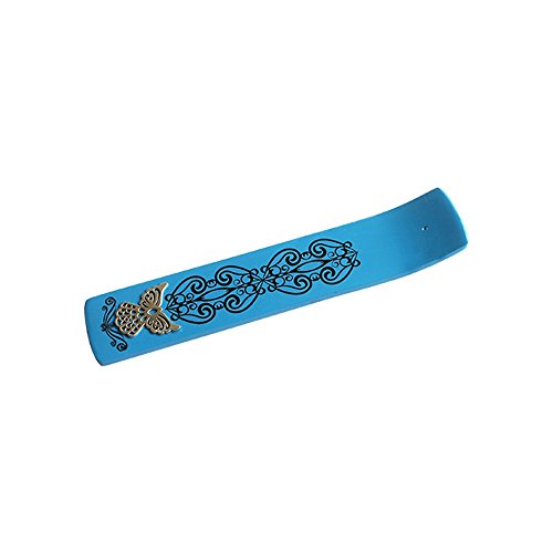 Breed Wierookplankje - Green Print with Metal Part - Angel von Find Something Different