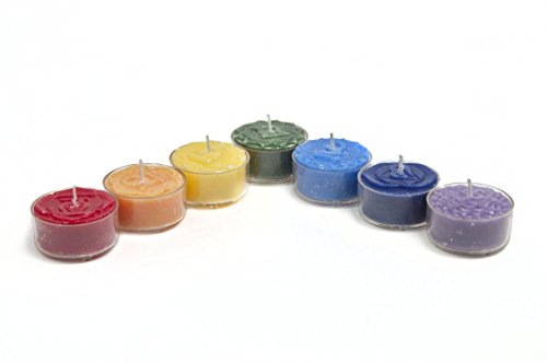 Geschenkset 7 Chakra Aroma Something Different Teelichter in Geschenkbox von Find Something Different