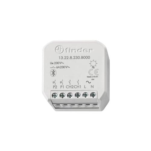 13.22.8.230.B000 Finder YESLY 2-Kanal Schaltaktor Grau von Finder
