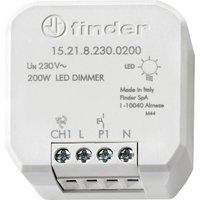 Finder - 15.21.8.230.0200 Unterputz Dimmer Geeignet für Leuchtmittel: LED-Lampe Hellgrau Finder - 15.21.8.230.0200 Unterputz Dimmer Geeignet für Leuchtmittel: LED-Lampe Hellgrau von Finder