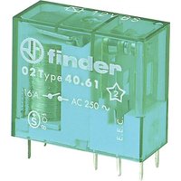 Finder 40.61.6.012.4000 Printrelais 12 V/AC, 12 V/DC 16A 1 Wechsler 50St. von Finder