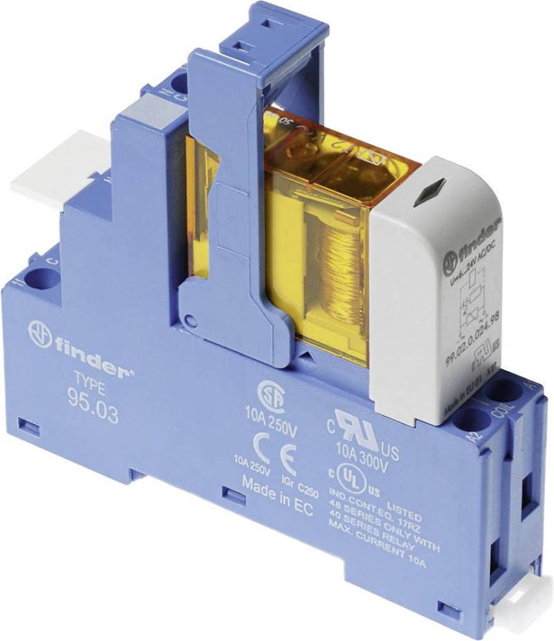 Finder 48.31.7.024.5050 Relaisbaustein Nennspannung: 24 V/Dc Schaltstrom Relais B-Ware von Finder
