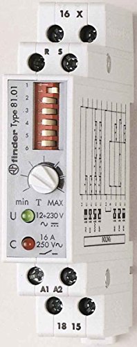 Finder Serie 81 – Timer multitensión 16 A 230 VAC/DC von Finder