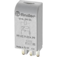 Finder Steckmodul mit EMV-Entstörbeschaltung, mit LED, mit Varistor 99.02.0.060.98 Leuchtfarben: Gr von Finder