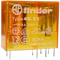 Mini-Relais Finder 2 Wechsler 8A Spule 12VAC alternierend 405280120000 von Finder