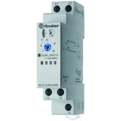 Zeitrelais 24-240V/AC 0,1-86400s einschWisch Funktion einschaltwischend Zeitrelais 24-240V/AC 0,1-86400s einschWisch Funktion einschaltwischend von Finder