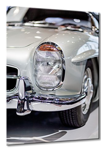 Fine-Art-Manufaktur Mercedes Benz 300 SL Roadster 1957 Klassiker Chrom Auto Bilder SLR | | Farbe: Silber | Rubrik: Mercedes + Auto Bilder von Fine-Art-Manufaktur