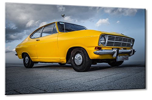 Fine-Art-Manufaktur Opel Kadett Orange Gelb Kunst Sportwagen Oldimter Wandbild Sport | Aus der Serie Opel Klassiker | Farbe: gelb | Rubrik: opel + Auto Bilder von Fine-Art-Manufaktur