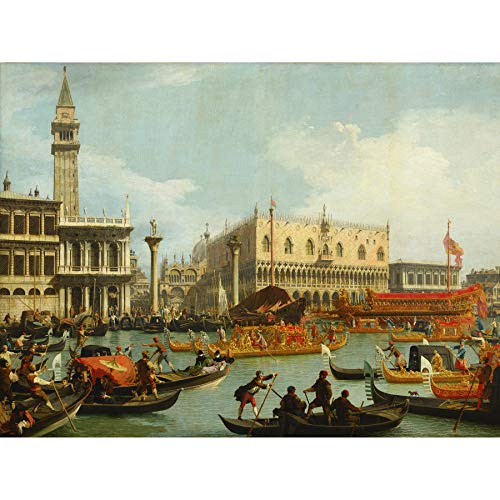 Fine Art Prints Canaletto Bucentaur's Return Venedig Italien Gemälde Großer Druck Poster Wandkunst Dekor Bild von Fine Art Prints