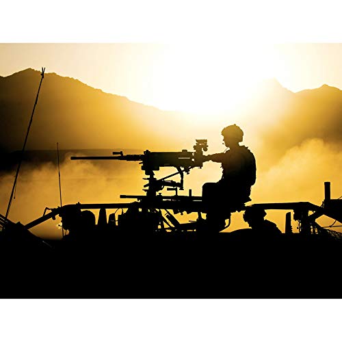 Fine Art Prints Ethell British Military Marines Bravo Jackal Afghanistan Foto-Kunstdruck auf Leinwand, Premium-Wanddekoration, Poster-Wandbild, 40,6 x 30,5 cm von Fine Art Prints