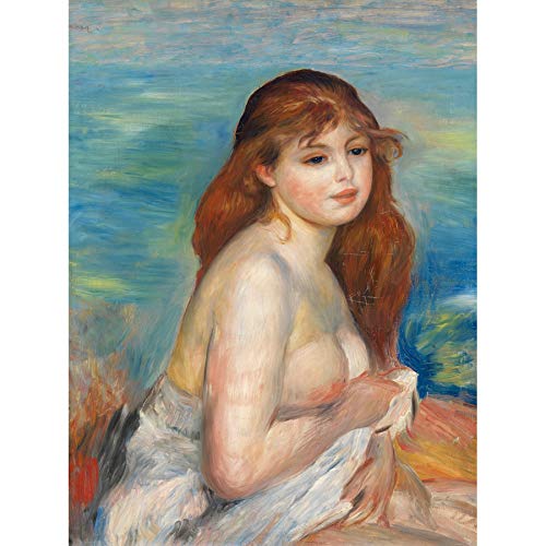 Fine Art Prints Auguste Renoir Etter Badet Kunstdruck auf Leinwand von Fine Art Prints
