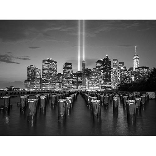 Fine Art Prints Kunstdruck Lower Manhattan in Light Kunstdruck auf Leinwand, Premium-Wanddekoration, Poster von Fine Art Prints