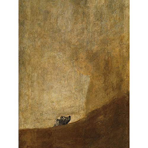 Goya Hunde-Malerei, groß, Kunstdruck, dickes Papier, 45,7 x 61 cm von Fine Art Prints