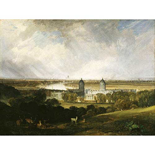 Großer Kunstdruck, Motiv: Turner London von Greenwich Park, Wanddekoration, Premium-Wandbild von Fine Art Prints