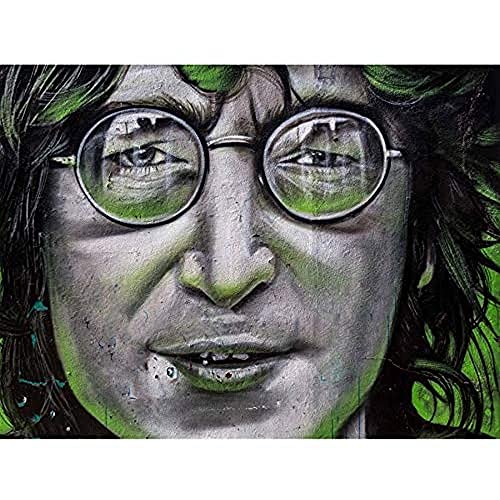 John Lennon Beatles Graffiti gruseliger Kunstdruck auf Leinwand, Premium-Wanddekoration, Poster von Fine Art Prints