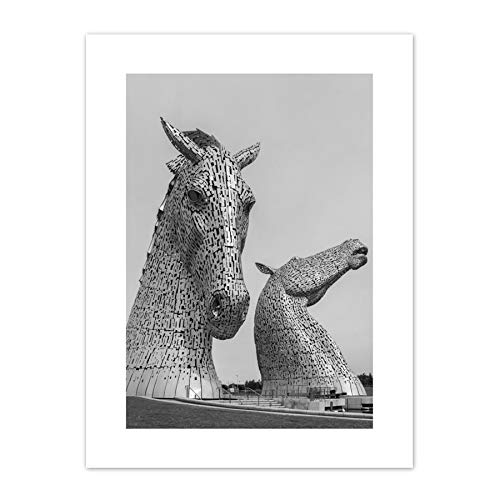 Fine Art Prints Kelpies Pferde-Skulpturen Falkirk Schottland Leinwand-Kunstdruck von Fine Art Prints