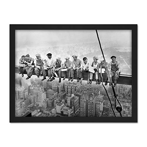 Lunch Atop A Skyscraper New York 1932 Iconic Photo Artwork Framed Wall Art Print 18X24 Inch Fotografieren Wand von Fine Art Prints