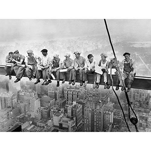 Lunch Atop A Skyscraper New York 1932 Kultiges Foto ungerahmt Wandbild Kunstdruck Poster Home Decor Premium von Fine Art Prints