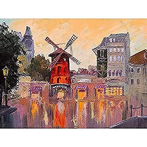 Fine Art Prints Moulin Rouge Malerei Kunstdruck Leinwand Premium Wanddekoration Poster, 40,6 x 30,5 cm von Fine Art Prints