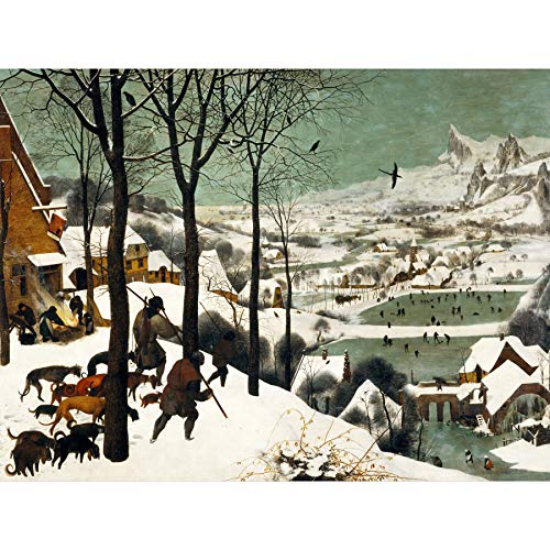 Fine Art Prints Pieter Bruegel The Ältere Jäger im Schnee Winter extragroßer Kunstdruck Wandbild Poster Premium XL von Fine Art Prints