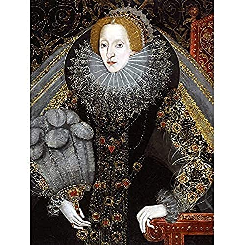 Fine Art Prints Queen Elizabeth I England Portraitgemälde Royal Historic ungerahmt Wandbild Kunstdruck Poster Home Decor Premium von Fine Art Prints