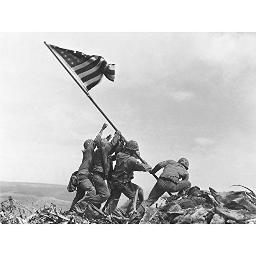 Fine Art Prints Rosenthal Iwo Jima Iconic WWII Foto Großes Wandkunstposter Druck Dickes Papier 45,7 x 61 cm von Fine Art Prints
