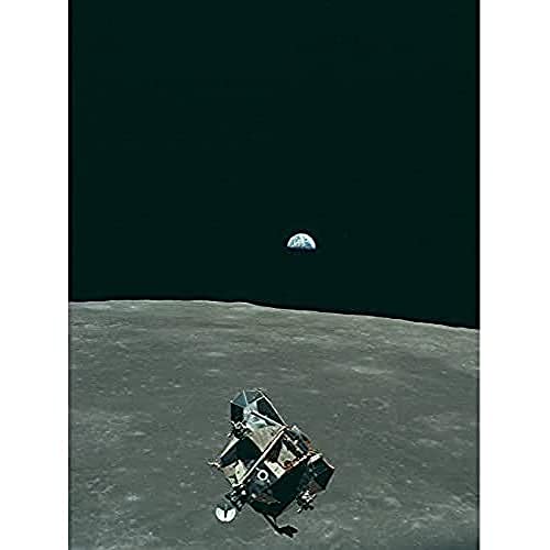Space NASA Erde Mond Mondmodul Mars Foto Kunstdruck Leinwand Premium Wanddekoration Poster Wandbild von Fine Art Prints