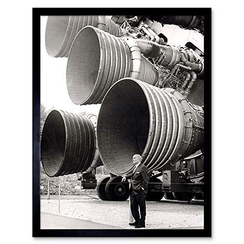 Space NASA Von Braun Saturn V F-1 Rocket Thrusters Photo Art Print Framed Poster Wall Decor 12x16 inch Platz Rakete Fotografieren Wand Deko von Fine Art Prints