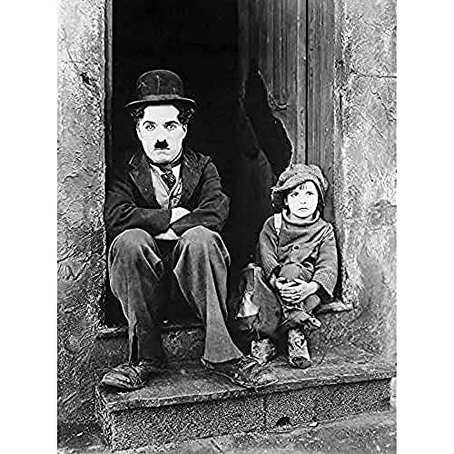 Fine Art Prints Silent Movie Still Charlie Chaplin The Kid Foto-Kunstdruck auf Leinwand, Premium-Wanddekoration, Poster-Wandbild, 40,6 x 30,5 cm von Fine Art Prints