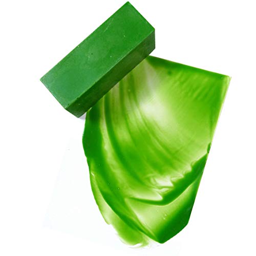 Meyco Encaustic Wachsfarbe, Künstlerwachs, großer Block 75x26x26 mm, 60 ml (Apfelgrün) von Meyco