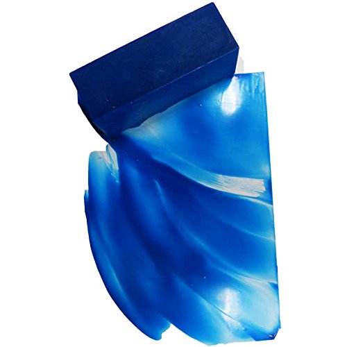 Fine Art Encaustic Wachsfarbe, Künstlerwachs, großer Block 75x26x26 mm, 60 ml (Azurblau) von Meyco