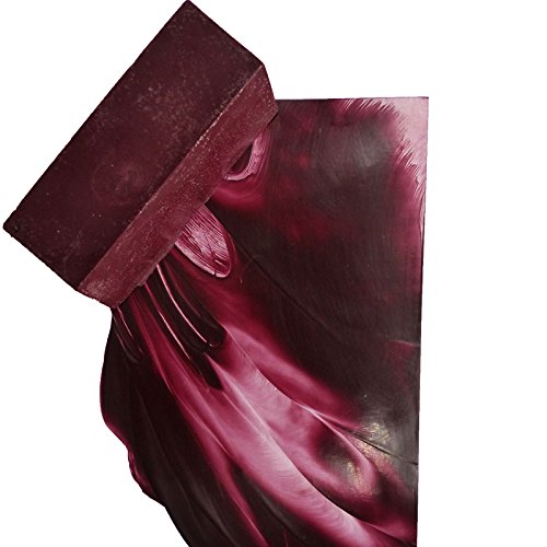 Meyco Encaustic Wachsfarbe, Künstlerwachs, großer Block 75x26x26 mm, 60 ml (Dunkelrot) von Meyco