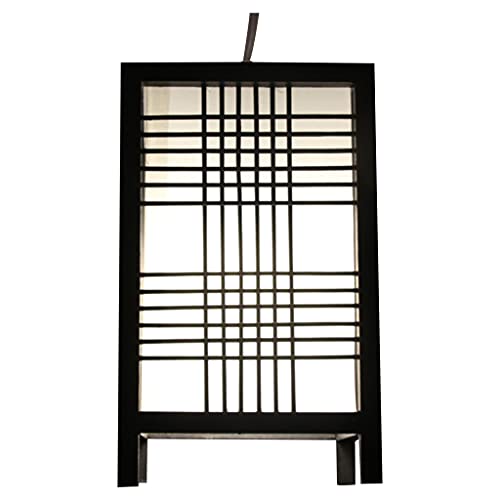 Fine Asianliving Japanische Lampe Shoji Schwarz Ushiku B15xT15xH25cm Japanische Hängelampen Japanische Pendellampen Deckenleuchten Stehlampen Wandlampen von Fine Asianliving