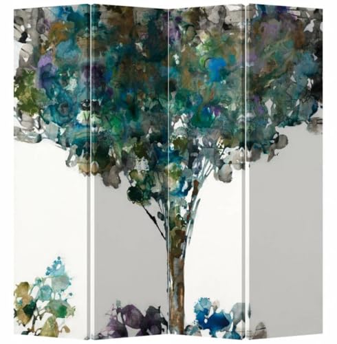 Fine Asianliving Paravent Raumteiler Spanische Wand L160xH180cm Beidseitig Trennwand Room Divider Raumtrenner Bedruckte Canvas Sichtschutz Leinwand Doppelseitig von Fine Asianliving