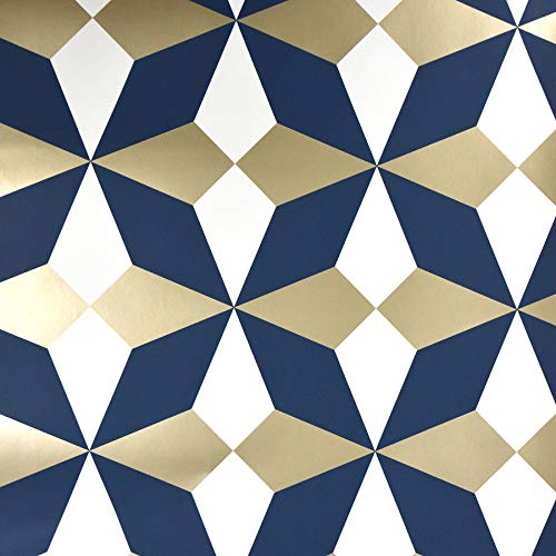 Fine Décor Nova Geo Navy/Gold von FINE DECOR