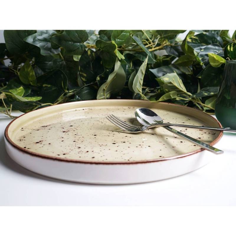 Speiseteller Olive II (6er-Set) von Fine Dine Earth Colours