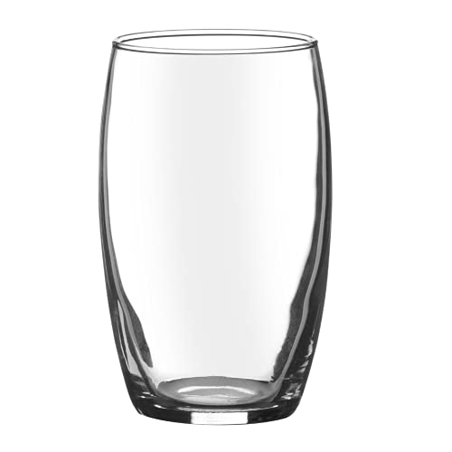 Fine Dine Volare - Trinkglas | Wassergläser Spülmaschinenfest | Trinkgeschirr aus starkem Glas | Saftgläser modern | Gläser für Drink | 777800 | 360ml Kapazität | in Größe 76x(h)121 von Fine Dine