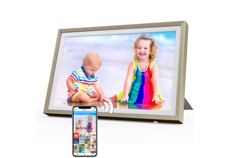 Fine Life Pro Digitaler Fotorahmen mit WiFi-Fotoübertragung. Digitaler Bilderrahmen (32 GB) von Fine Life Pro
