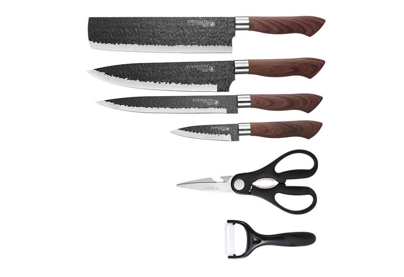 Fine Life Pro Messer-Set (Set, 6-tlg), 3Cr13 Edelstahl, Küchenmesser Set mit Geschenkbox von Fine Life Pro